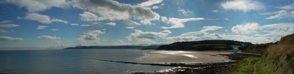 Panorama from the coastal path near Benllech